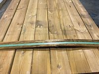 Grenen blokhut afdekplank geïmpregneerd 200x13,5x2,8 cm (160x) - afbeelding 3 van  8