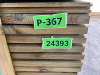 Grenen blokhut afdekplank geïmpregneerd 200x13,5x2,8 cm (160x) - afbeelding 8 van  8