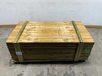 Grenen blokhut afdekplank geïmpregneerd 200x13,5x2,8 cm (160x) - afbeelding 2 van  8