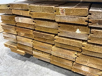 Grenen blokhutplank geïmpregneerd 200x13,5x2,8 cm (150x) - afbeelding 6 van  7