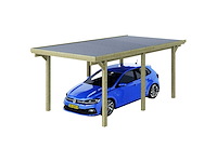 Grenen carport "condor" geïmpregneerd - 512x322x233 cm - afbeelding 2 van  5