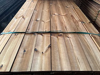 Grenen channelsidding bruin geïmpregneerd 5100x140x18mm (84x) - afbeelding 1 van  3