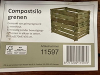 Grenen compostsilo geïmpregneerd - 97x70x70 cm (2x) - afbeelding 1 van  2