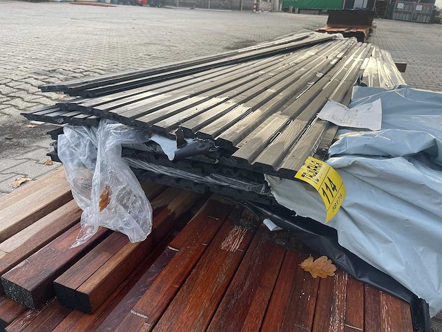 Grenen design profiel zwart geïmpregneerd 3000x140x18mm (30x) - afbeelding 3 van  3