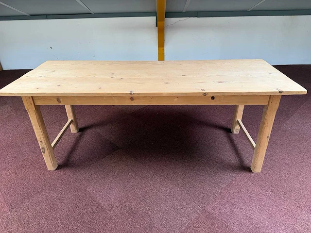 Grenen eetkamer tafel - afbeelding 2 van  4