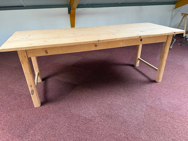 Grenen eetkamer tafel - afbeelding 3 van  4
