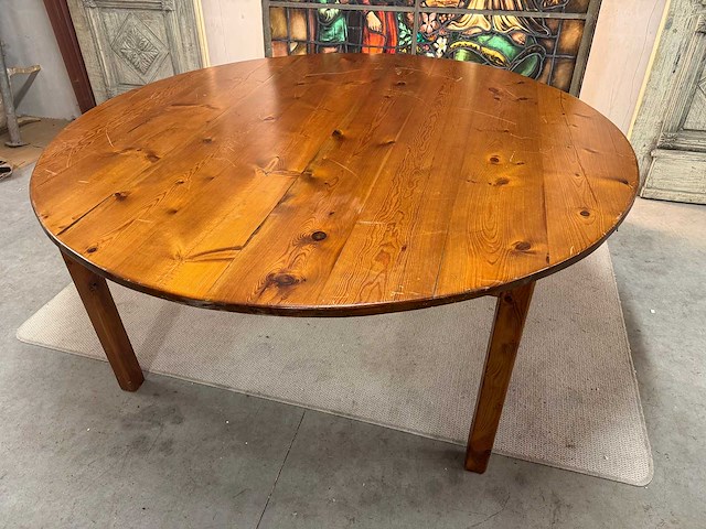 Grenen eetkamertafel - afbeelding 1 van  1