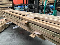 Grenen geïmpregneerd paal geschaafd 400x6,8x6,8 cm (50x) - afbeelding 3 van  10