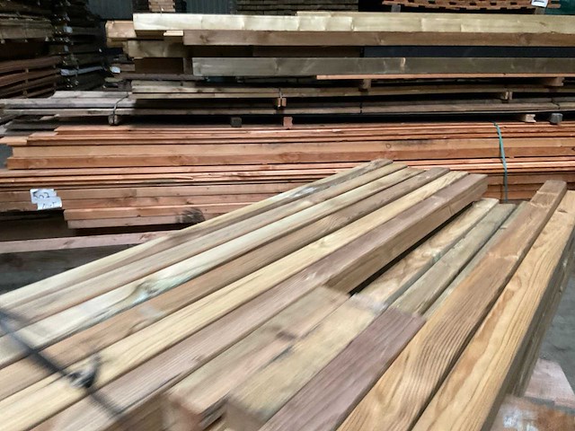 Grenen geïmpregneerd paal geschaafd 400x6,8x6,8 cm (50x) - afbeelding 7 van  10