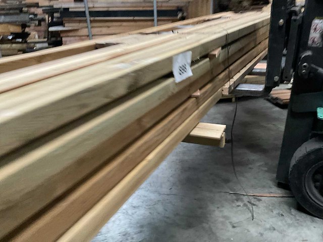 Grenen geïmpregneerd paal geschaafd 400x6,8x6,8 cm (50x) - afbeelding 2 van  10