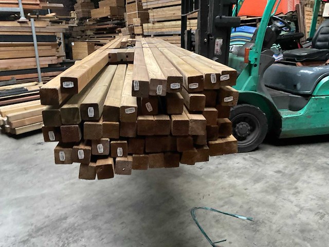 Grenen geïmpregneerd paal geschaafd 400x6,8x6,8 cm (50x) - afbeelding 9 van  10