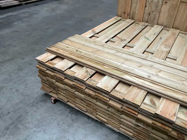 Grenen geïmpregneerd tuinscherm 180x180 cm (10x) - afbeelding 9 van  11