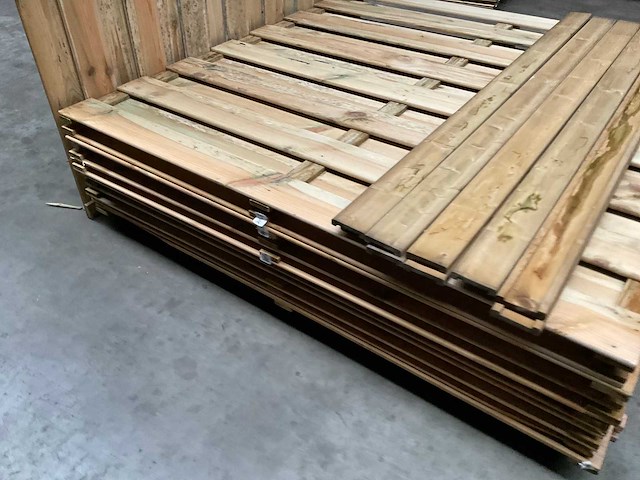 Grenen geïmpregneerd tuinscherm 180x180 cm (10x) - afbeelding 2 van  11