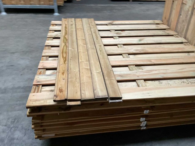 Grenen geïmpregneerd tuinscherm 180x180 cm (10x) - afbeelding 7 van  11