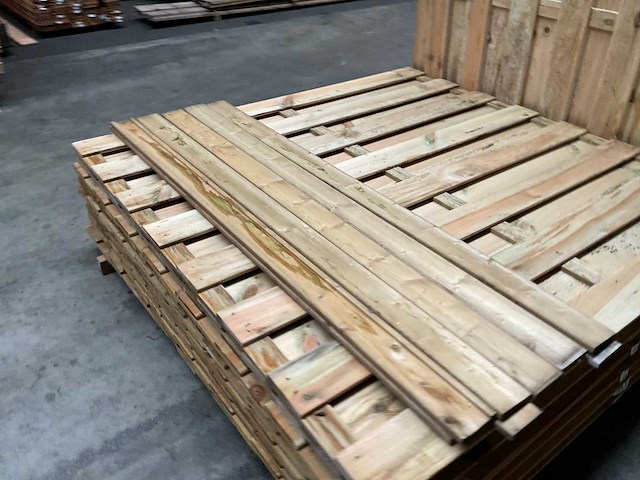 Grenen geïmpregneerd tuinscherm 180x180 cm (10x) - afbeelding 8 van  11