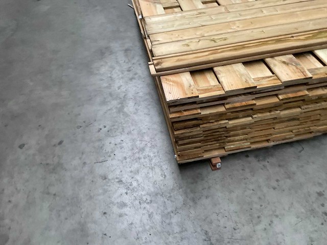 Grenen geïmpregneerd tuinscherm 180x180 cm (10x) - afbeelding 10 van  11