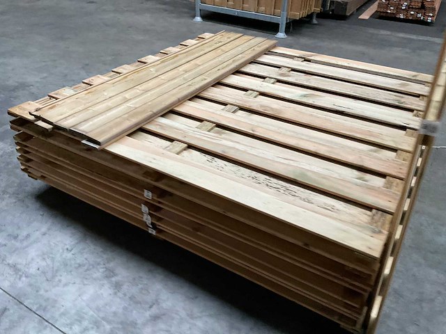 Grenen geïmpregneerd tuinscherm 180x180 cm (10x) - afbeelding 5 van  11