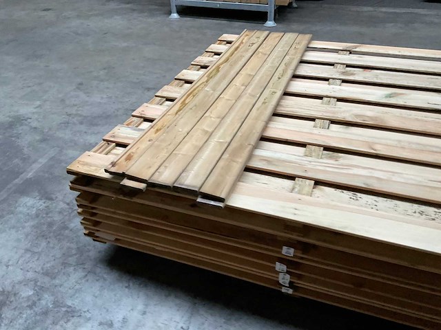 Grenen geïmpregneerd tuinscherm 180x180 cm (10x) - afbeelding 6 van  11