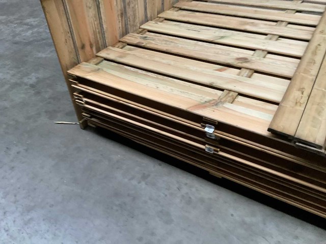 Grenen geïmpregneerd tuinscherm 180x180 cm (10x) - afbeelding 3 van  11