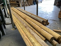 Grenen geimpregneerde ronde paal 300-500x10x10 cm (13x) - afbeelding 3 van  11