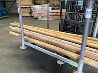 Grenen geimpregneerde ronde paal 300-500x10x10 cm (13x) - afbeelding 6 van  11