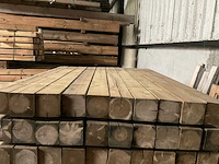 Grenen geïmpregneerde tuinpaal 155x12x12 cm (15x) - afbeelding 4 van  6