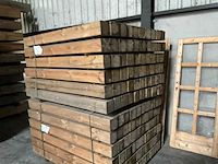 Grenen geïmpregneerde tuinpaal 155x12x12cm (10x) - afbeelding 2 van  6