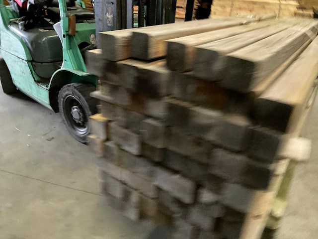 Grenen geïmpregneerde tuinpaal 180x8,8x8,8 cm (68x) - afbeelding 11 van  11