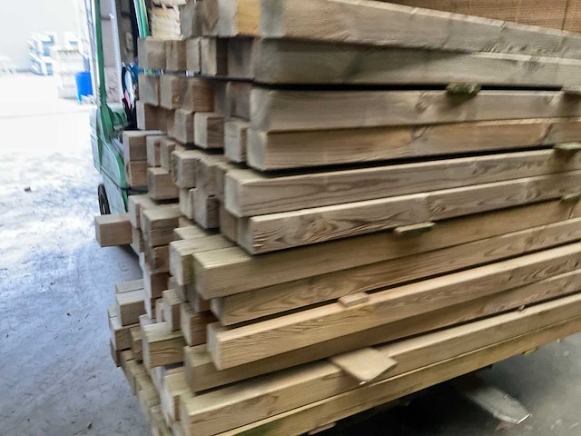 Grenen geïmpregneerde tuinpaal 180x8,8x8,8 cm (89x) - afbeelding 16 van  19