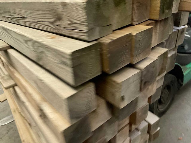 Grenen geïmpregneerde tuinpaal 180x8,8x8,8 cm (89x) - afbeelding 10 van  19