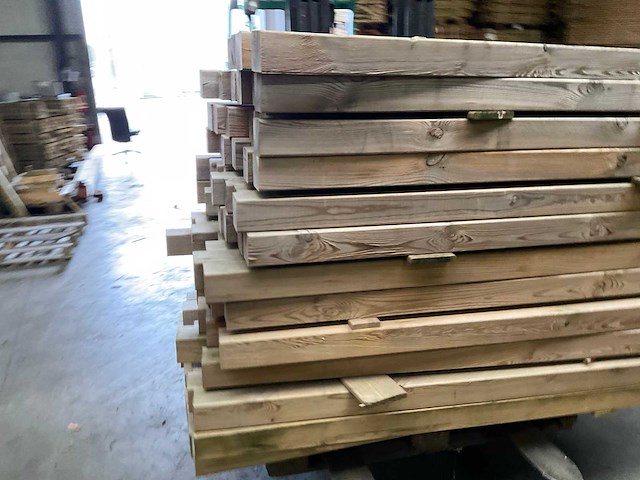 Grenen geïmpregneerde tuinpaal 180x8,8x8,8 cm (89x) - afbeelding 15 van  19