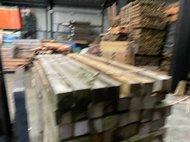 Grenen geïmpregneerde tuinpaal 180x8,8x8,8 cm (97x) - afbeelding 3 van  11