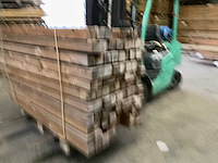 Grenen geïmpregneerde tuinpaal 180x8,8x8,8 cm (97x) - afbeelding 1 van  11