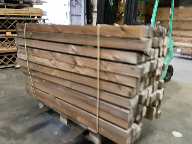 Grenen geïmpregneerde tuinpaal 180x8,8x8,8 cm (97x) - afbeelding 4 van  11