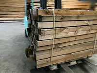 Grenen geïmpregneerde tuinpaal 180x8,8x8,8 cm (97x) - afbeelding 8 van  11