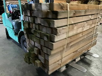 Grenen geïmpregneerde tuinpaal 180x8,8x8,8 cm (97x) - afbeelding 9 van  11