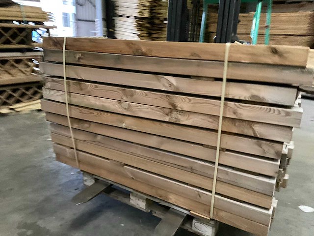 Grenen geïmpregneerde tuinpaal 180x8,8x8,8 cm (97x) - afbeelding 5 van  11