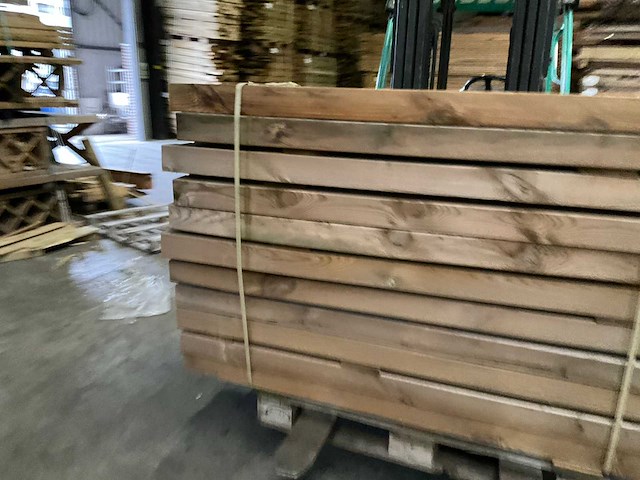 Grenen geïmpregneerde tuinpaal 180x8,8x8,8 cm (97x) - afbeelding 6 van  11