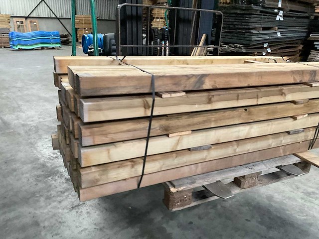 Grenen geïmpregneerde tuinpaal 195x8,8x8,8 cm (50x) - afbeelding 4 van  8