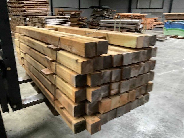 Grenen geïmpregneerde tuinpaal 195x8,8x8,8 cm (50x) - afbeelding 6 van  8