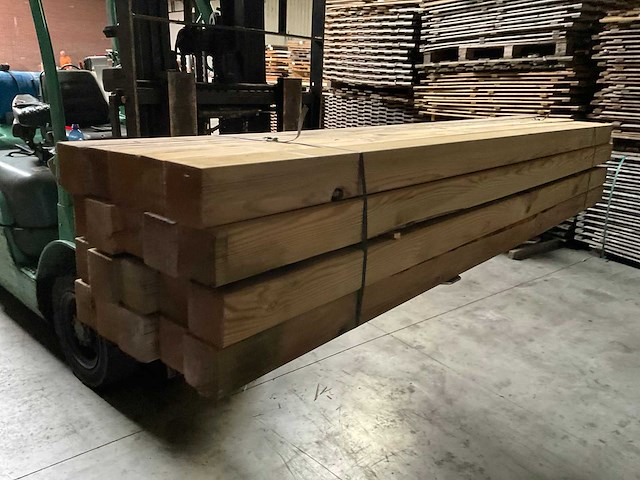 Grenen geïmpregneerde tuinpaal 220x8,8x8,8 cm (20x) - afbeelding 4 van  5