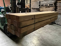 Grenen geïmpregneerde tuinpaal 240x8,8x8,8 cm (60x) - afbeelding 2 van  2