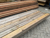 Grenen geïmpregneerde tuinpaal 30x14x14 cm (5x) - afbeelding 10 van  14