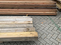 Grenen geïmpregneerde tuinpaal 30x14x14 cm (5x) - afbeelding 13 van  14