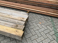 Grenen geïmpregneerde tuinpaal 30x14x14 cm (5x) - afbeelding 14 van  14