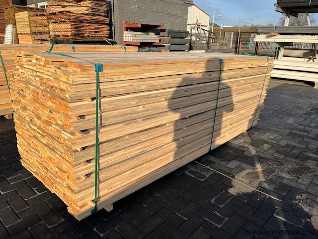Grenen geschaafd onbehandeld vierkant 90 x 90 mm - afbeelding 4 van  13
