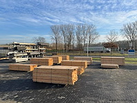 Grenen geschaafd onbehandeld vierkant 90 x 90 mm