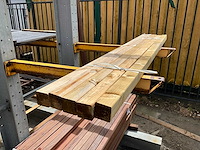 Grenen geschaafd palen 2100x65x65 mm (5x) - afbeelding 1 van  4