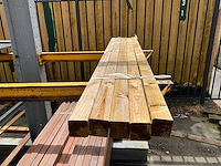 Grenen geschaafd palen 2100x65x65 mm (5x) - afbeelding 2 van  4