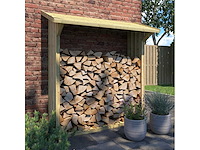 Grenen haardhoutberging geïmpregneerd - 72x180x185 cm - afbeelding 1 van  3